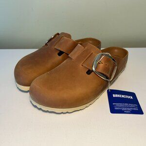 Birkenstock Boston Big Buckle - Oiled Leather Clogs
